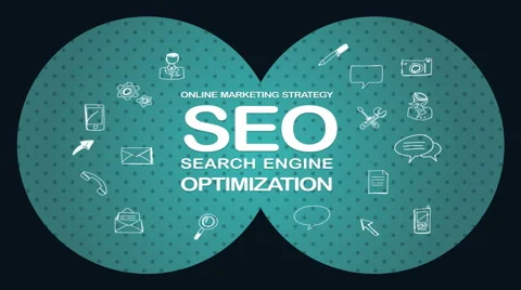 SEO. Search engine optimization concept in pop art style. Stock Footage 64704776