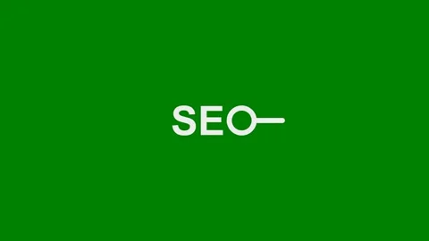 SEO (Search Engine Optimization) Concept - Green Screen, 7.5% gray Stock Footage 331905771