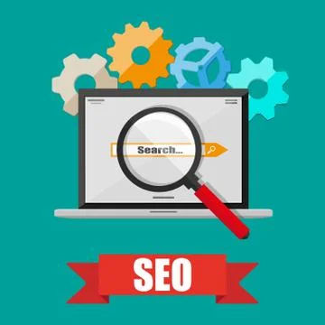 SEO Search Engine Optimization concept Illustrazione stock