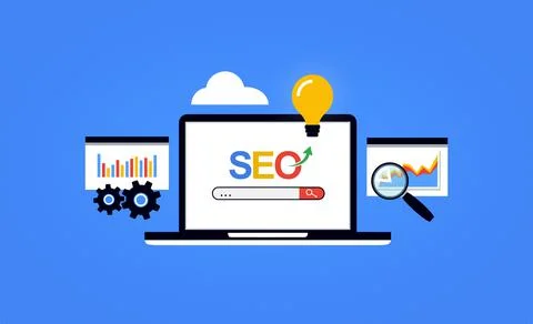 SEO - Search Engine Optimization - Concept Stock Illustration