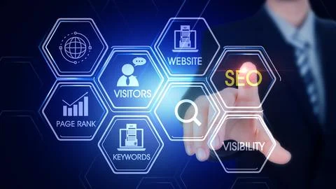 SEO  SEARCH ENGINE OPTIMIZATION CONCEPT Illustration