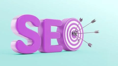 SEO Search engine optimization concept. 3D illustration Stock Illustration
