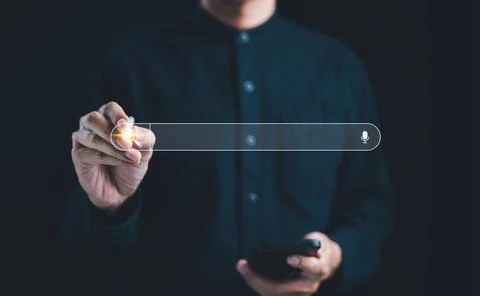 SEO search engine optimization concept. Search bar Interface, Stock Photos