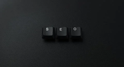 SEO Search Engine Optimization Concept With Keyboard Keys Stock Photos