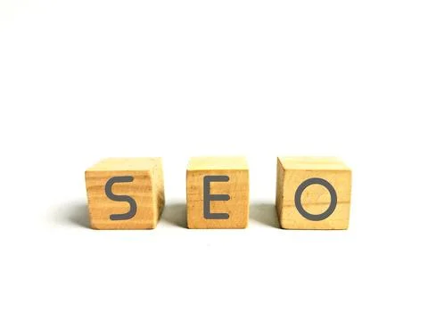 SEO Search Engine Optimization, a conceptual illustration of business and p.. Stock Photos