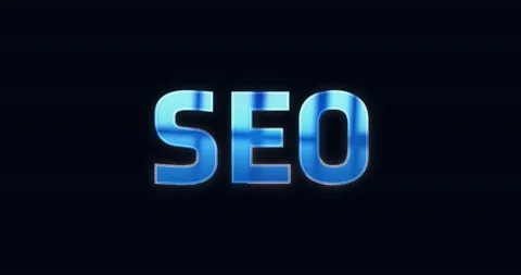 SEO, Search Engine Optimization. Electric lightning text. Logotype Stock Footage 135721933