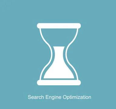 SEO - Search Engine Optimization Flat Icon Vector Illustration Stock Illustration