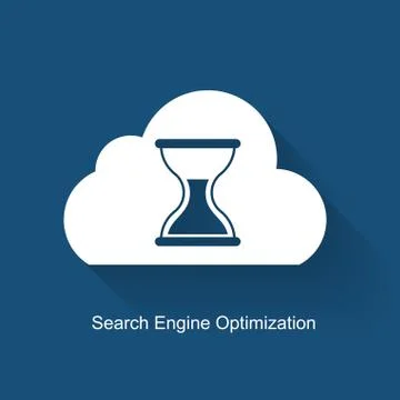 SEO - Search Engine Optimization Flat Icon Vector Illustration Stock Illustration