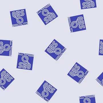 Seo search engine optimization glyph seamless pattern Stock Illustration