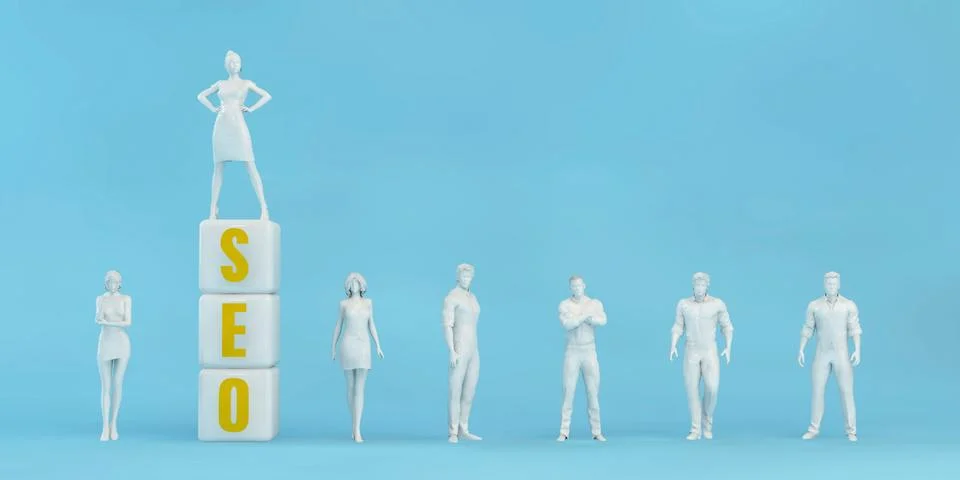 SEO Search Engine Optimization Illustrazione stock