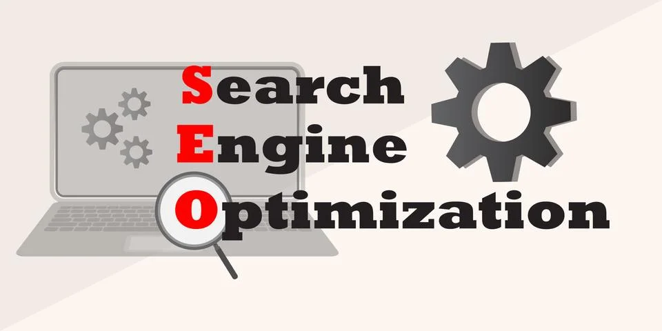 SEO Search Engine Optimization 스톡 일러스트