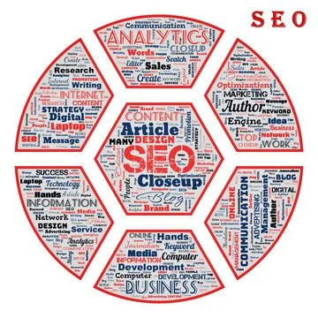  SEO (Search Engine Optimization) Stock Illustration