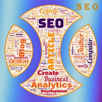  SEO (Search Engine Optimization) Illustrazione stock