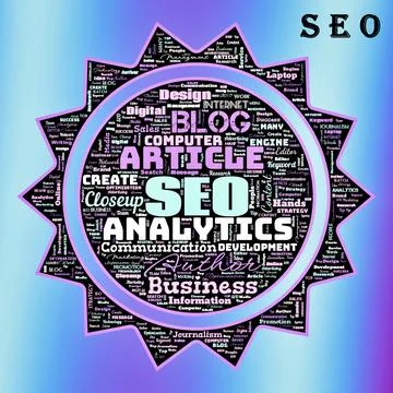 SEO (Search Engine Optimization) Illustrazione stock