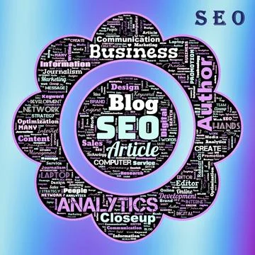  SEO (Search Engine Optimization) Illustrazione stock