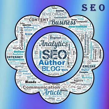  SEO (Search Engine Optimization) Stock Illustration