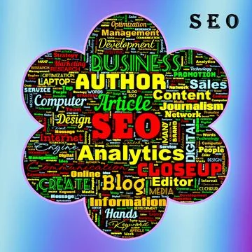  SEO (Search Engine Optimization) Stock Illustration