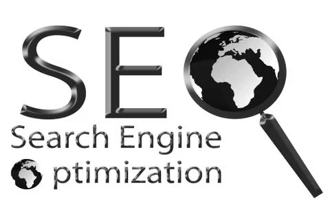 SEO Search Engine Optimization illustration Stock Illustration