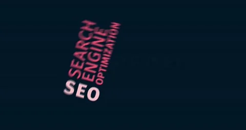 SEO. Search engine optimization. Kinetic Typography. Word Cloud Text Intro Stock Footage 142999009