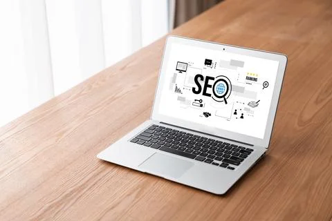 SEO search engine optimization for modish e-commerce and online retail business Stock Photos