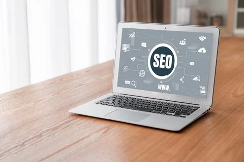 SEO search engine optimization for modish e-commerce and online retail business Stock Photos