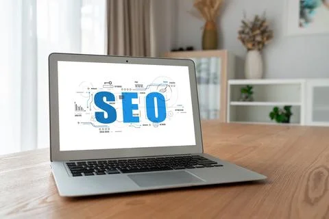 SEO search engine optimization for modish e-commerce and online retail business Stock Photos