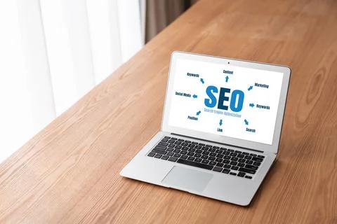 SEO search engine optimization for modish e-commerce and online retail business Foto stock