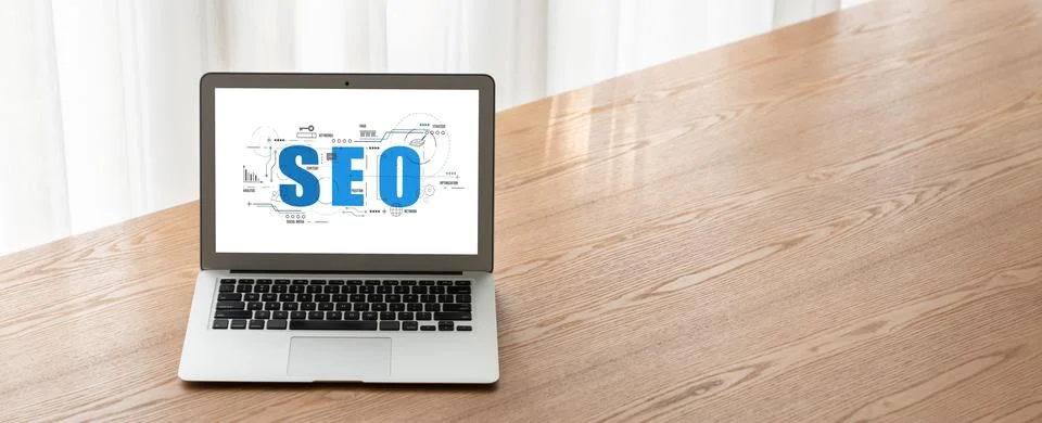 SEO search engine optimization for modish e-commerce and online retail business Stock Photos