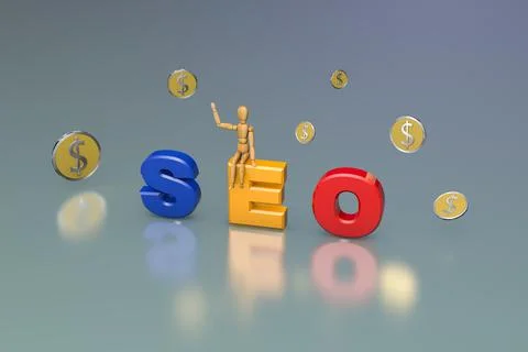 SEO Search Engine Optimization ranking concept ilustracin en 3D 스톡 일러스트