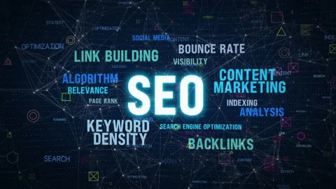 Seo search engine optimization strategy analysis services Stock Footage 203889911