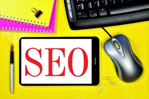 SEO-search engine optimization, updating web content to raise the site's Stock Photos