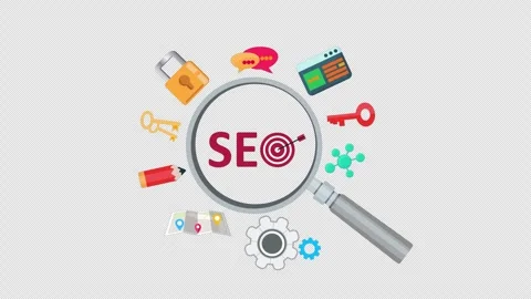 SEO, search engine optimization, website boost SEO ranking Concept, search .. Stock Footage 260032098