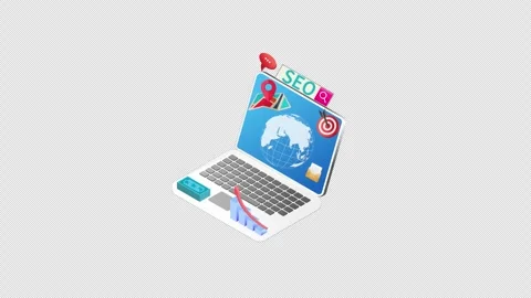 SEO, search engine optimization, website boost SEO ranking Concept, search .. Stock Footage 260032626