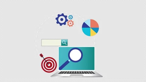 SEO, search engine optimization, website boost SEO ranking Concept, search .. Stock Footage 260034279
