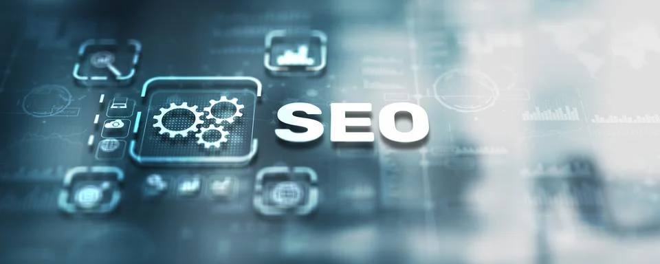 SEO. Search Engine optimization. Website optimization concept Illustrazione stock