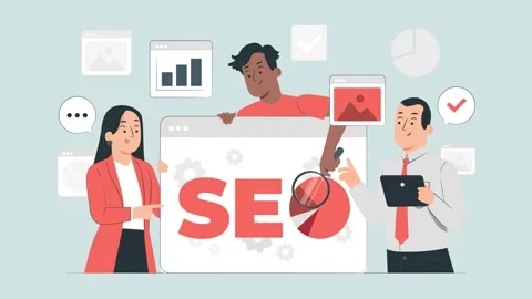 SEO Search Team 4K Stock Footage 343333790