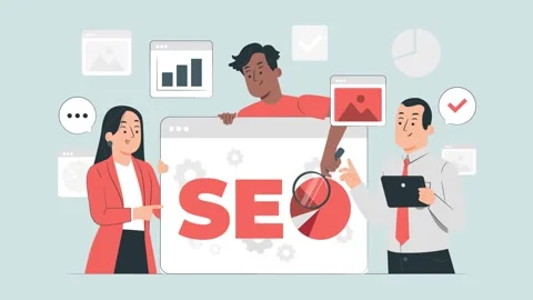 SEO Search Team Stock Footage 343333795