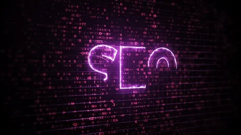 SEO sign Creative Animation Background Stock Footage 111399309