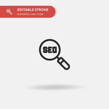 Seo Simple vector icon. Illustration symbol design template for web mobile UI 스톡 일러스트
