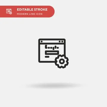 Seo Simple vector icon. Illustration symbol design template for web mobile UI 스톡 일러스트