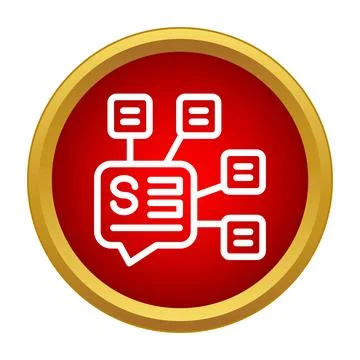 Seo sitemap representing information architecture and website structure Stock Illustration