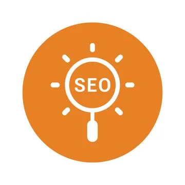 SEO Solution icon design Stock-Illustration