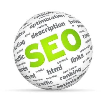 Seo sphere Illustrazione stock