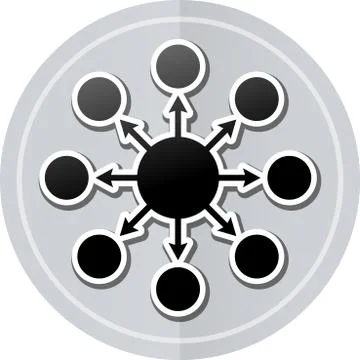 Seo sticker icon Stock Illustration