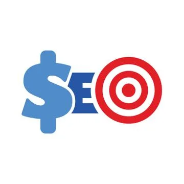 Seo symbol target Stock Illustration