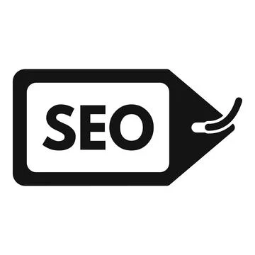 Seo tag icon simple vector. Universal global seo Stock Illustration