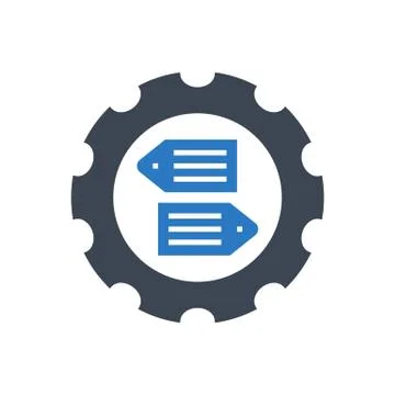 SEO Tag Optimization Vector Glyph Icon Stock Illustration