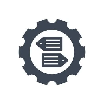 SEO Tag Optimization Vector Glyph Icon Stock Illustration