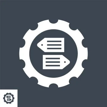 SEO Tag Optimization Vector Glyph Icon Stock Illustration
