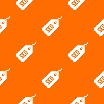 Seo tag pattern seamless Stockillustratie